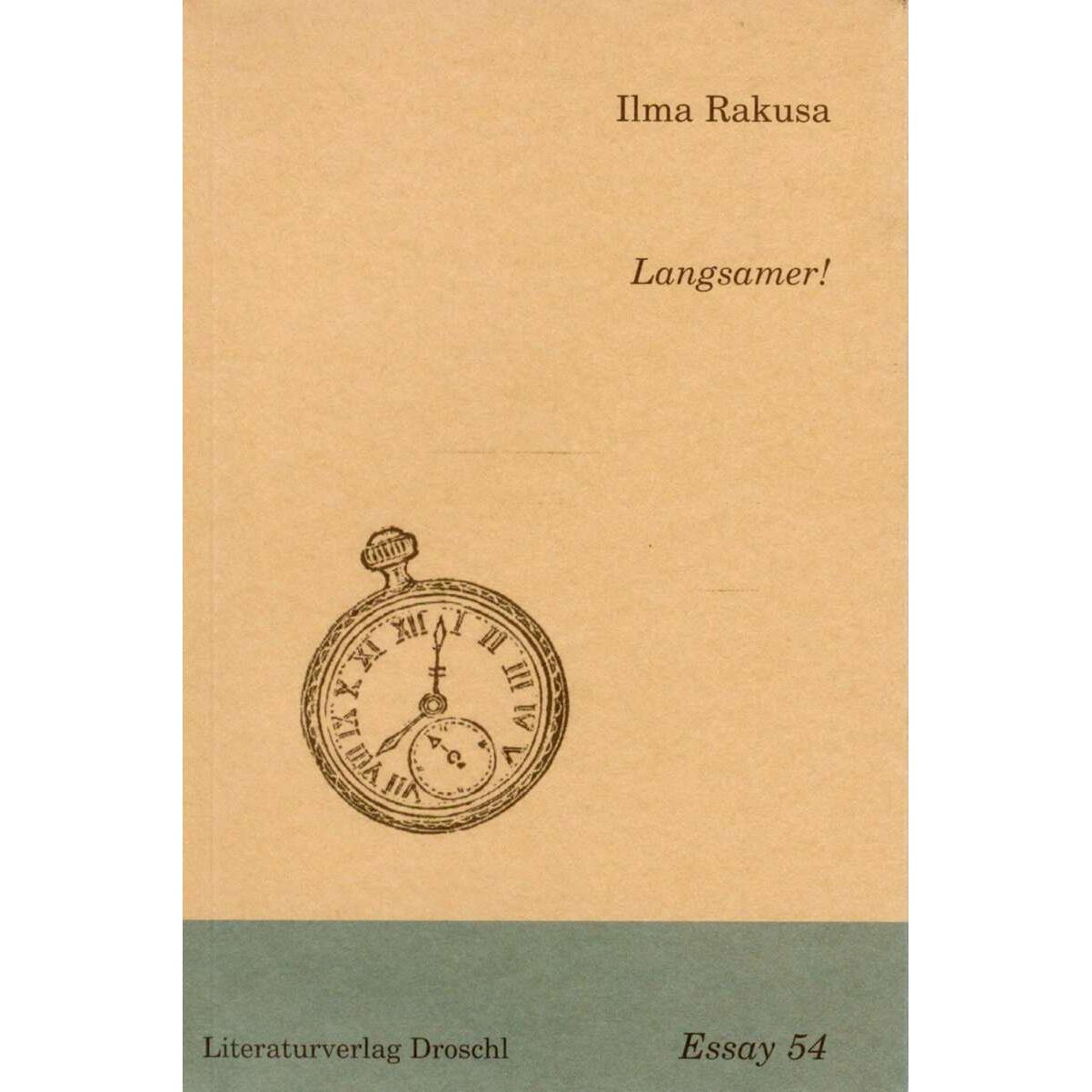 Langsamer!, Belletristik von Ilma Rakusa