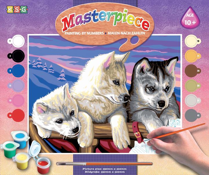 Produktbild Sequin Art Malen Nach Zahlen Huskies