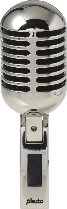 Produktbild Alecto UDM-60 - Retro Microfoon - Klassieke chrome look - Zilver