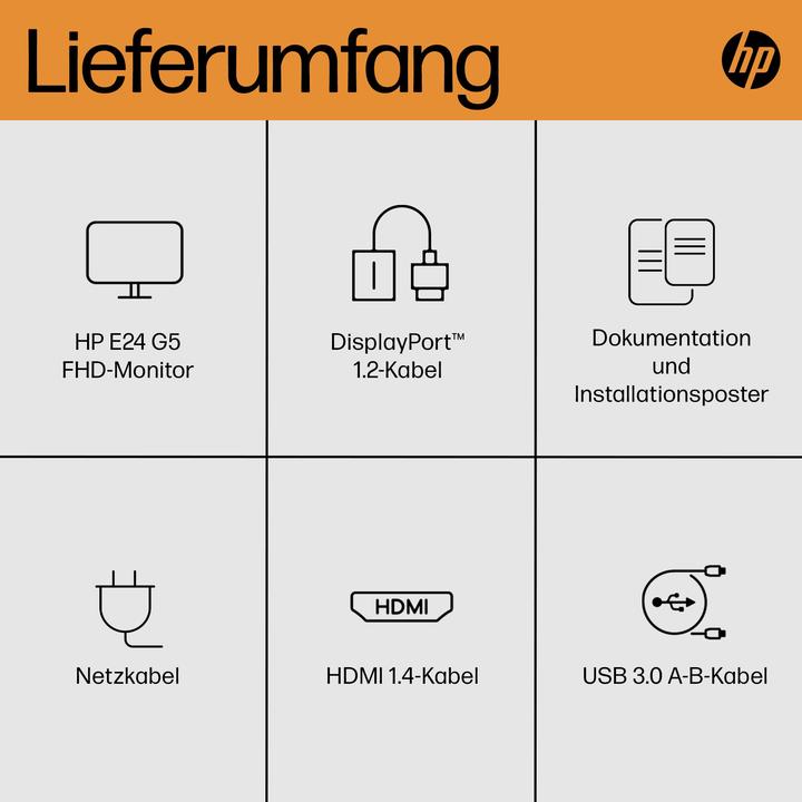 Productafbeelding HP E24 G5 (1920 x 1080 Pixels, 23.80")