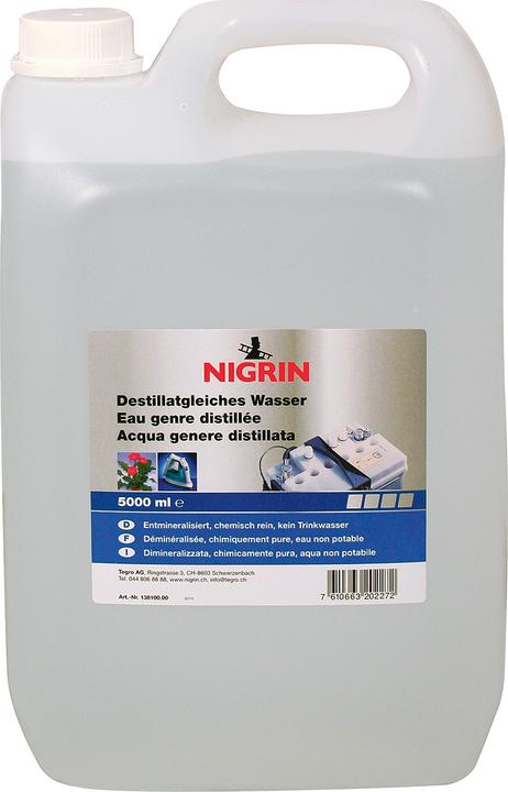 Nigrin Water equivalent to distillate (5 l)