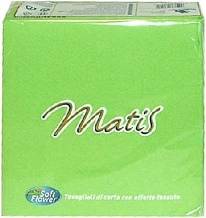 Actual product image Soft Flower Verde Chiaro 33x33 30 Pz.Tovaglioli
