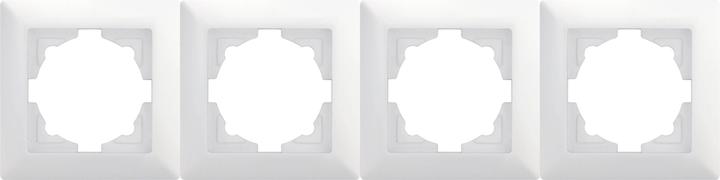 Actual product image Gunsan Visage 4-socket frame for 4 sockets Switch Dimmer White