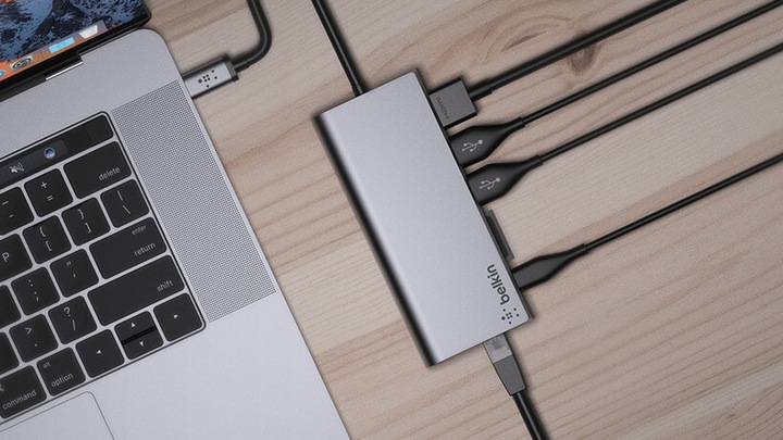 Actual product image Belkin Multimedia (USB-C, USB-A, 1 Ports)