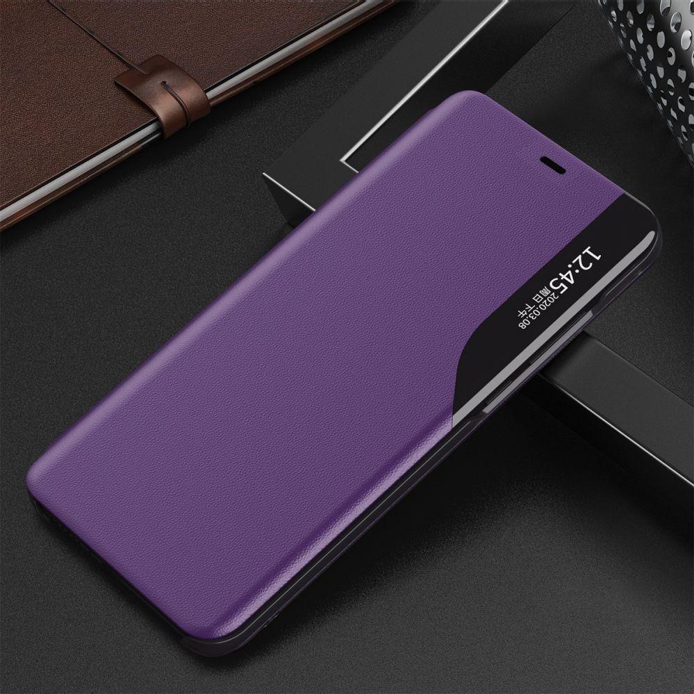 Thumbnail - Hurtel Eco Leather View Case elegant bookcase type case with kickstand for iPhone 13 mini purple (Apple iPhone 13 mini),...
