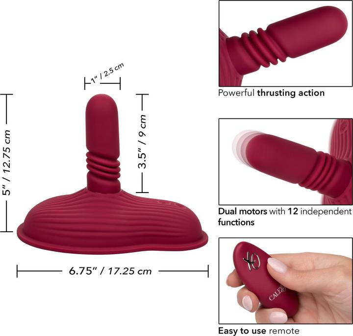 Produktbild Dual California Exotics - Rider Massager Doppelmotor Fernbedienung Rot