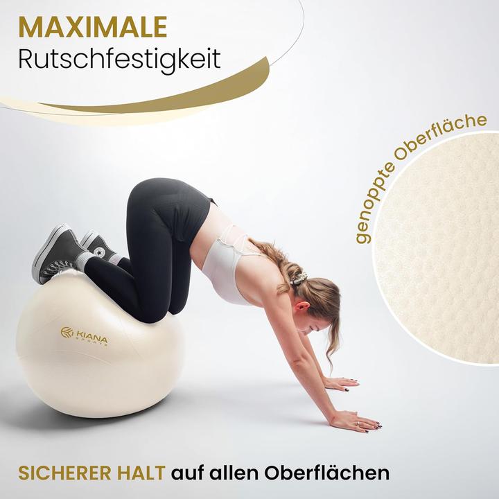 Actual product image Kiana sports Gymnastik- und Sitzball mit Noppen inkl. Pumpe (65 cm)