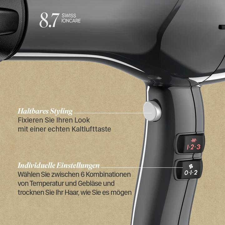 Produktbild Valera Ionischer Haartrockner mit Sanify Luftreinigung, 2400 Watt, leise und schnell (2400 W)