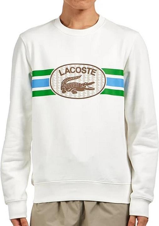 Actual product image Lacoste Mens Graphic Print Fleece Sweatshirt (S)