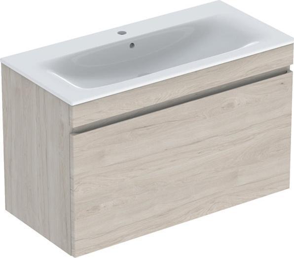 Immagine prodotto Geberit Renova Plan set con lavabo e mobiletto, 1 cassetto, 100x62,2x48 cm, 501917