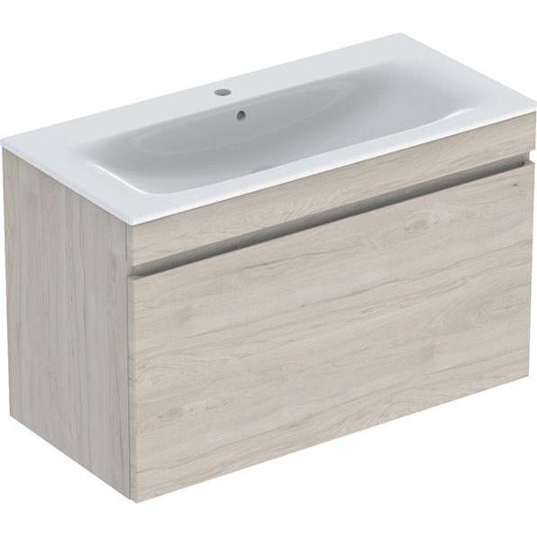 Geberit, Badmöbelset, Renova Plan Set mit Waschtisch u. Unterschrank,1 Schublade, 100x62,2x48cm, 501917