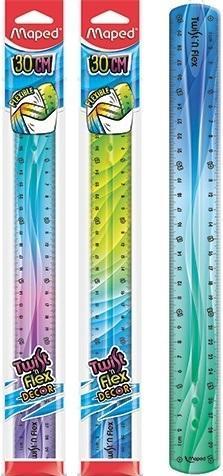 Actual product image Maped Flat ruler Twist'n Flex DECOR, 300 mm, unbreakable (30 cm)