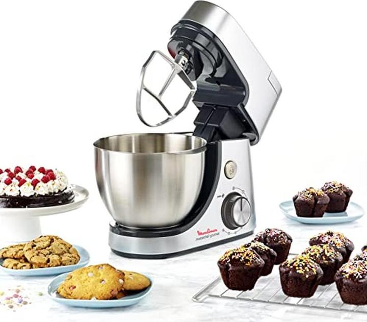 Produktbild Moulinex Masterchef Gourmet Stand Mixer 4,6l silver (1100 W)