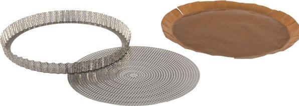 Produktbild de Buyer Geriff. Tortenform Edelstahl Perforiert 28x2.5 cm (28 cm)