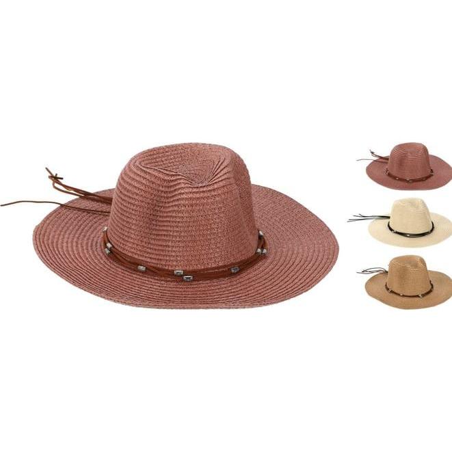 AM/63 Hut mit Band und Perlen - für Kinder