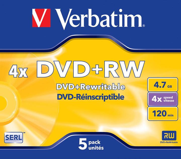 Produktbild Verbatim Dvd+Rw (5x)