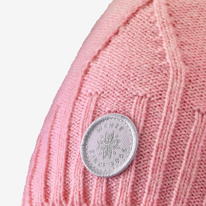 Immagine prodotto Wedze Cappello per bambini in lana a maglia a treccia - malva