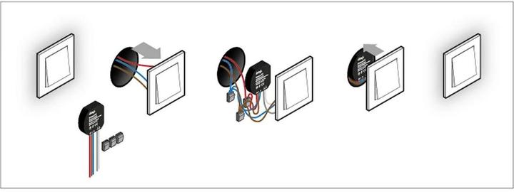 Actual product image Ubisys Circuit breaker S2 ZigBee 3.0 (Switch actuator)