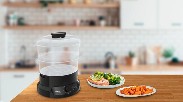 Produktbild Tefal Minicompact VC139810 steam cooker 2 basket(s) Freestanding Black