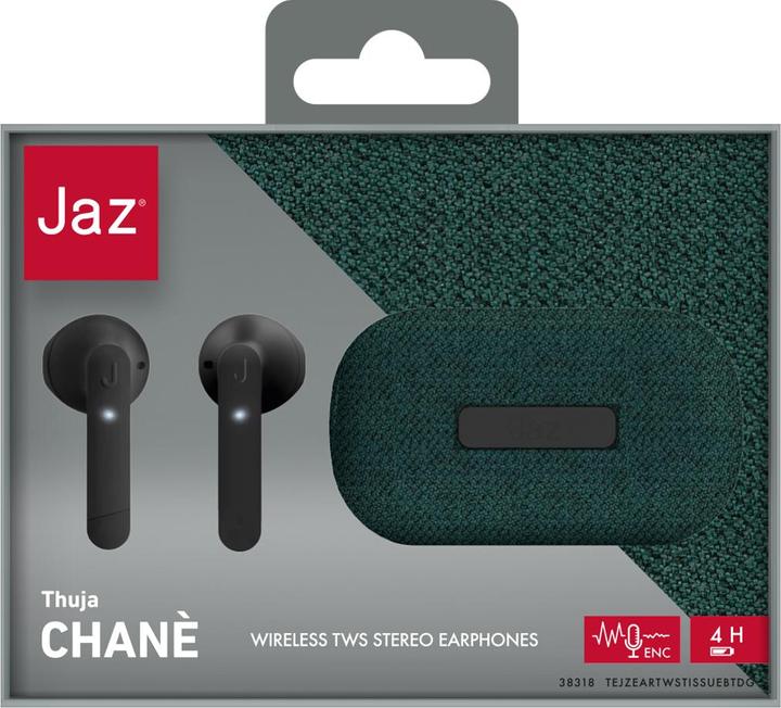 Produktbild JAZ Chané - TWS-Ohrhörer mit ENC-Technologie und Stoff-Ladeetui (Digitale Geräuschunterdrückung, 4 h, Kabellos)