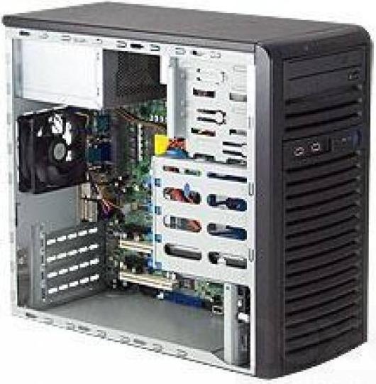 Actual product image Supermicro SC731D-300B: micro-ATX Tower