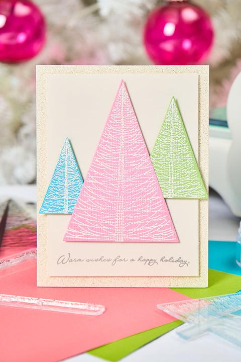 Sizzix Clear Stamp and Stencil Set "Merry and Light by Stacey Park"