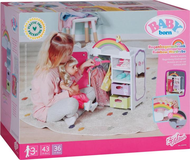 Actual product image Zapf Creation Rainbow wardrobe