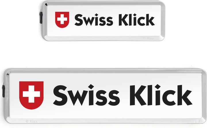 Produktbild Swissklick Wechselnummernrahmenhalter Set (Front + Heck, Langformat)