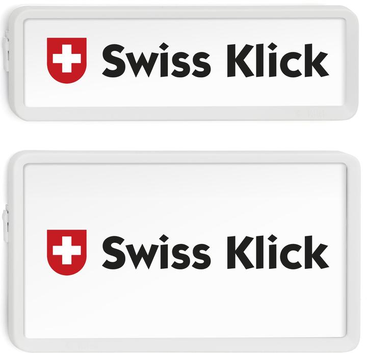Actual product image Swissklick Number frame (Front + rear, Portrait format, Long format)