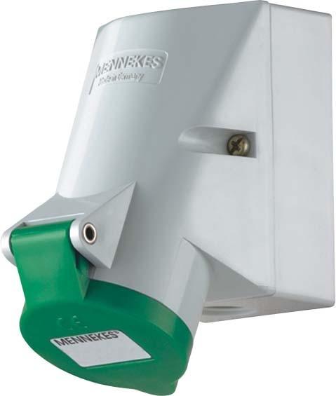 Actual product image Mennekes Wall socket, 16A3p10h > 50-500V, IP44 AM2169