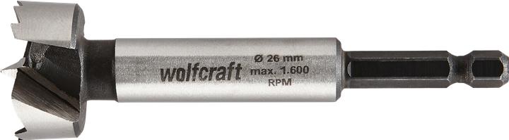 Produktbild wolfcraft 1 Forstnerbohrer Schaft 6-kant ø26x90mm (8 mm)