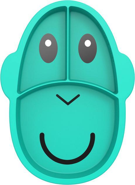 Matchstick Monkey Eating time learning plate with subdivision monkey - menu plate