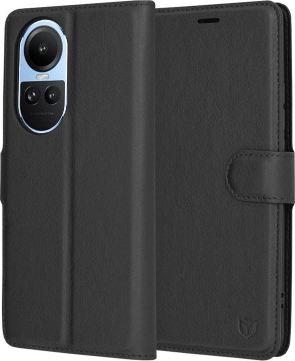 Actual product image Techsuit - Leather Folio - Oppo Reno10 / Reno10 Pro - Black (OPPO Reno 10, Oppo Reno 10 Pro)