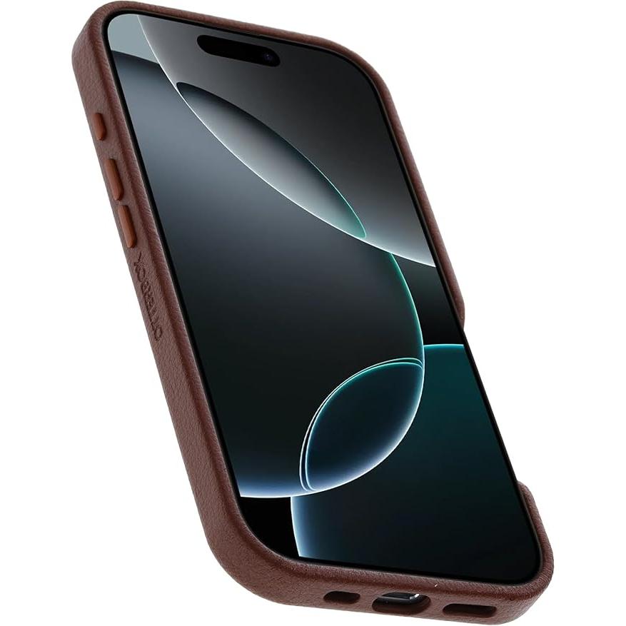 Thumbnail - OtterBox Symmetry Cactus Leather mit MagSafe (Apple iPhone 16 Pro), Smartphone Hülle, Braun