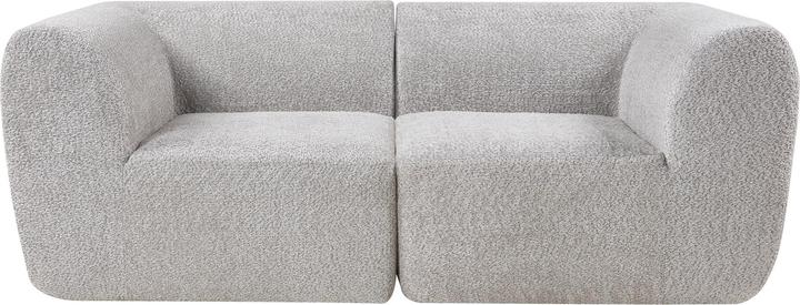 Actual product image En.Casa Modular Sofa 2-Sitzer Hurvas Bouclé Grau (2 person sofa)
