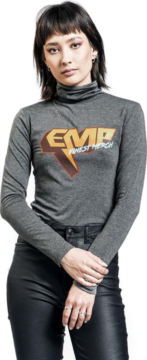 Produktbild EMP Rollkragenshirt mit EMP-Print (S)