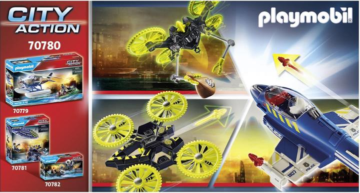 Actual product image Playmobil Police jet: drone tracking (70780, Playmobil City Action)