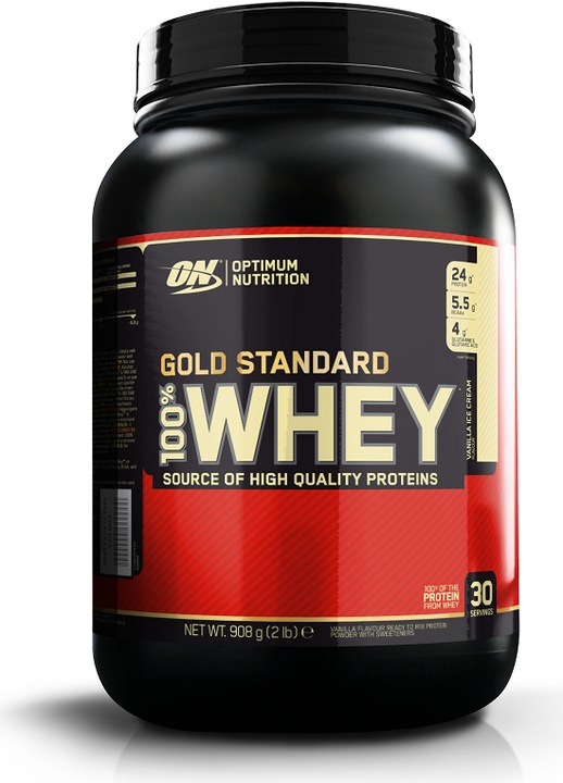 Optimum Nutrition 100% Whey Gold Standard (Vanilla, 1 pcs., 908 g)