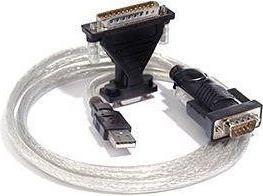 Actual product image PremiumCord USB-A - RS-232 USB cable, black (ku2-232)