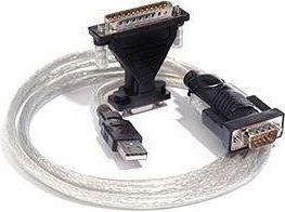 Actual product image PremiumCord USB-A - RS-232 USB cable, black (ku2-232)