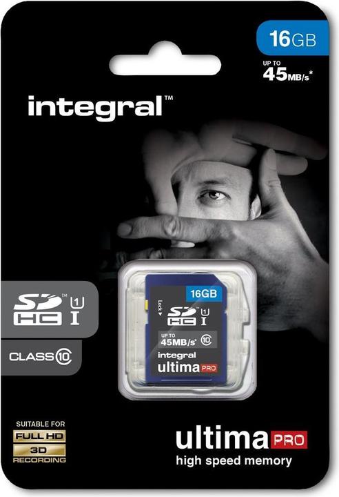 Produktbild Integral Memory Ultima Pro (16 GB, SDHC, U1, UHS-I)
