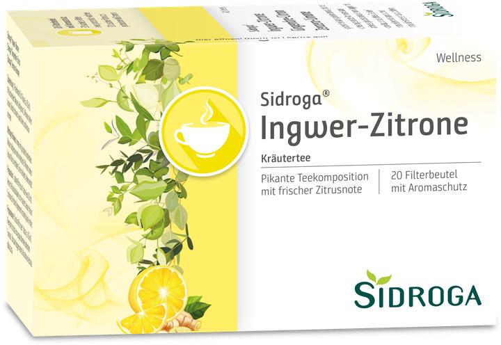 Produktbild Sidroga Wellness Ingwer-Zitrone Tee Beutel (40 g)