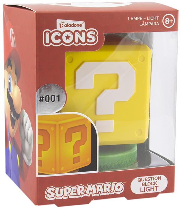 Actual product image Paladone Products Super Mario lamp question mark block