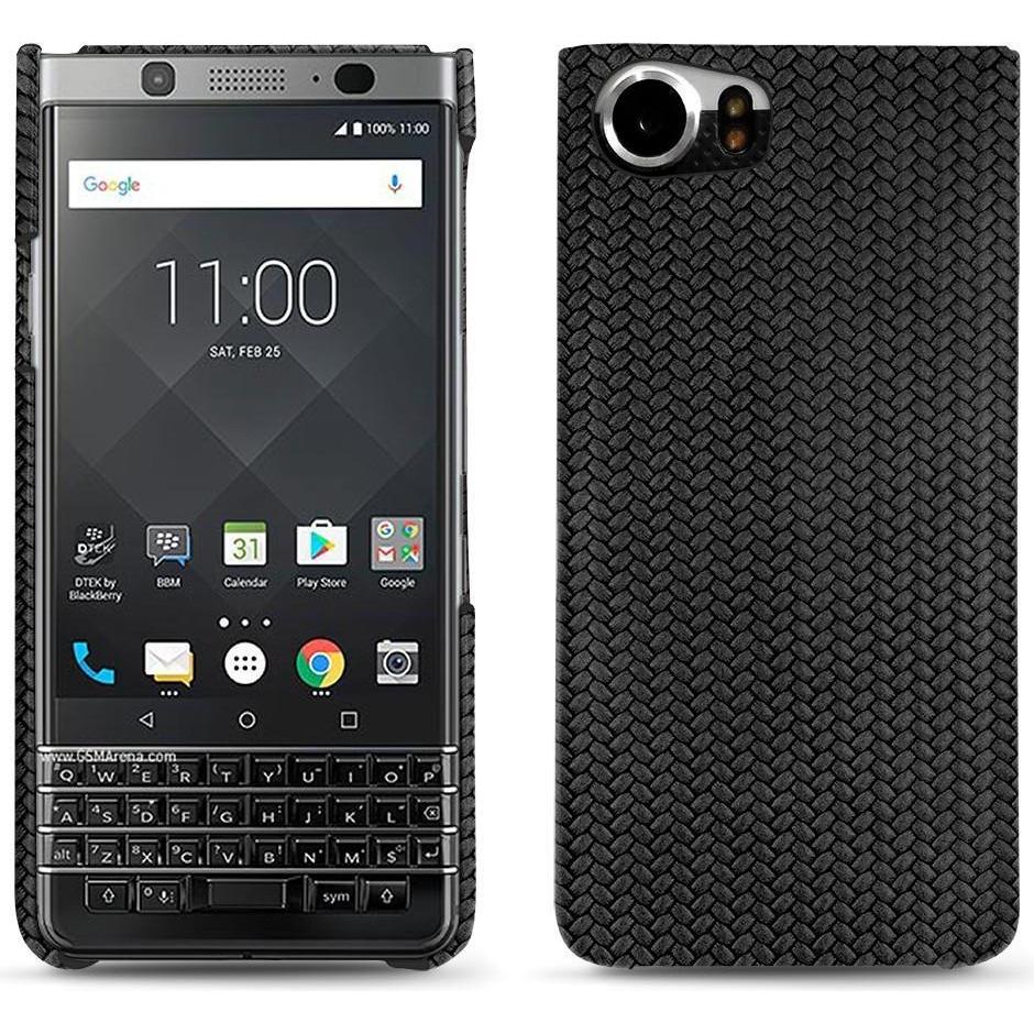 Thumbnail - Noreve Lederschutzhülle (Blackberry KEYone), Smartphone Hülle, Schwarz
