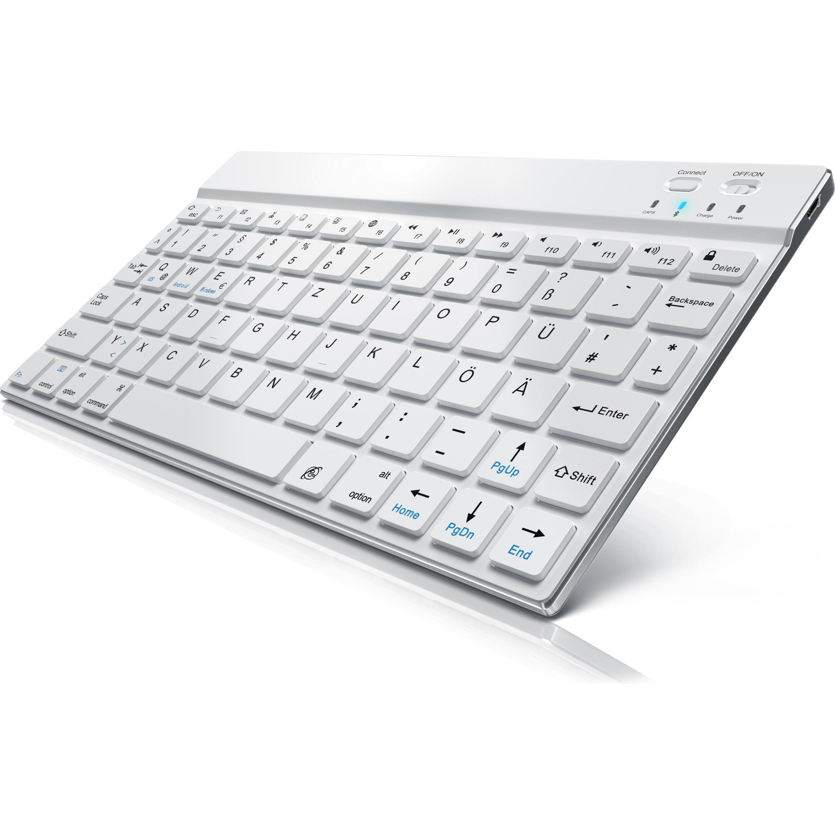Thumbnail - CSL Slim (DE, Kabellos), Tastatur, Weiss