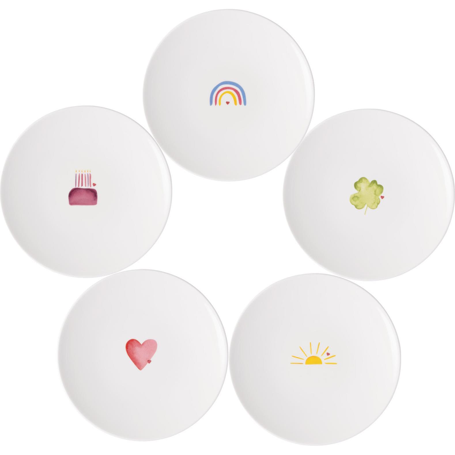 Villeroy & Boch With Love Frühstücksteller, Teller, Mehrfarbig