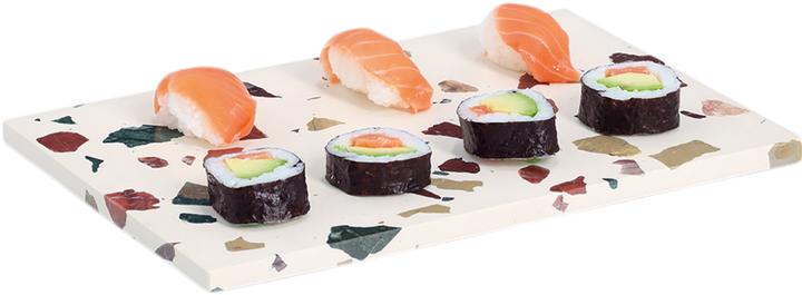 Actual product image Zeller Present Servierplatte und Schneidbrett Terrazzo 30x20x1.4 cm