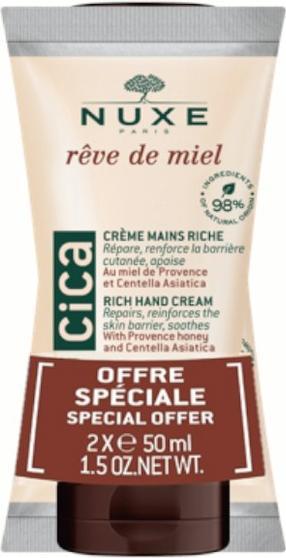 Actual product image Nuxe Duo CICA Cream Rich Hand Cream (100 ml)