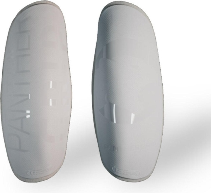 Panthergrip Fussball Schienbeinschoner mit Anziehhilfe Weiss Grösse S (S)