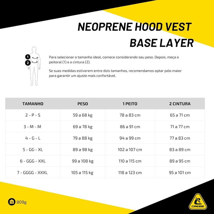 Actual product image Cressi Hood Vest (2.5 mm, 5mm, M)